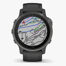 Garmin 010-02159-7F Fēnix 6S Sapphire Carbon Grey DLC Herrenuhr