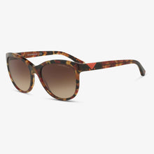 EMPORIO ARMANI Damen Sonnenbrille EA4076F 554011 56 Havana Spot Grey Frame 