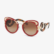 PRADA Damen Sonnenbrille PR 07TS VAI1Z1 54 Minimal Baroque Red 
