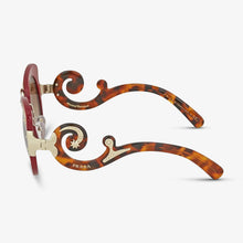 PRADA Damen Sonnenbrille PR 07TS VAI1Z1 54 Minimal Baroque Red 