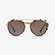 GIORGIO ARMANI Damen Sonnenbrille AR6055 301073 54 Havana Gunmetal Top Havana-Cube 