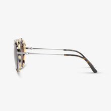 GIORGIO ARMANI Damen Sonnenbrille AR6055 301073 54 Havana Gunmetal Top Havana-Cube 