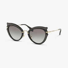 MIU-MIU Damen Sonnenbrille MU 05SS VIE0A7 52 Black
