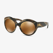 RALPH LAUREN Damen Sonnenbrille RL8159 56346H 53 Brown Horn Vintage Effect 