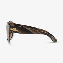 RALPH LAUREN Damen Sonnenbrille RL8159 56346H 53 Brown Horn Vintage Effect 