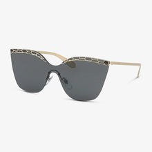 BVLGARI Damen Sonnenbrille BV6093 278-87 37 Pale Gold/Black 