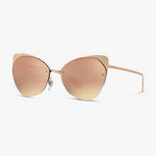 BVLGARI Damen Sonnenbrille BV6096 20134Z 58 Matte Pink Gold/Pink Gold  Serpenti