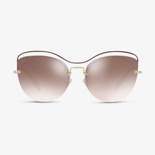 MIU-MIU Damen Sonnenbrille MU 50TS R1JQZ9 60 Brown Pale Gold