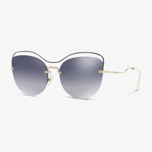 MIU-MIU Damen Sonnenbrille MU 50TS UE63A0 60 Blue Gold