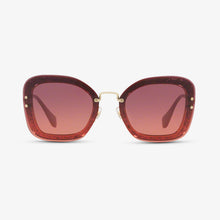 MIU-MIU Damen Sonnenbrille MU 02TS IYKPZ0 65 Pink Transperent Pink/Glitter 