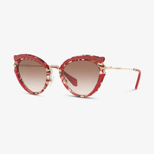MIU-MIU Damen Sonnenbrille MU 05SS K6G0A6 52 Havana raspberry Havana/Brown 