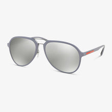 PRADA ROSSA Herren Sonnenbrille PS 05RS K3E2B0 58 Grey Rubber