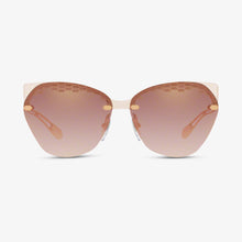 BVLGARI Damen Sonnenbrille BV6107 20486F 62 Gold Pink Transparent 