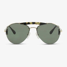 PRADA Herren Sonnenbrille PR 62US 09R254 32 Medium Havana/Pale Gold 