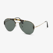 PRADA Herren Sonnenbrille PR 62US 09R254 32 Medium Havana/Pale Gold 