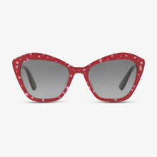 MIU-MIU Damen Sonnenbrille MU 05US 1403M1 55 BLACK TOP RED/WHITE STARS 