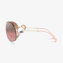 MIU-MIU Damen Sonnenbrille MU 67US ZVN7L1 37 Gold