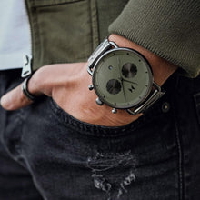 MVMT D-BT01-OLGU Blacktop Rallye Green Gunmetal Herrenuhr
