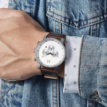 MVMT D-MC01-SBRL Chrono 45 Silver Brown Herrenuhr