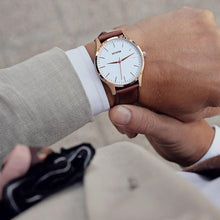 MVMT D-MT01-WBR 40 Series Rose Gold Natural Tan Herrenuhr