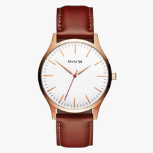 MVMT D-MT01-WBR 40 Series Rose Gold Natural Tan Herrenuhr