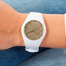 Ice-Watch Ice Glitter White Gold Small IW001345 34 mm Damenuhr