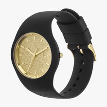 Ice-Watch Ice Glitter Black Gold Medium IW001355 40 mm Damenuhr