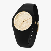 Ice-Watch Ice Glitter Black Gold Medium IW001355 40 mm Damenuhr