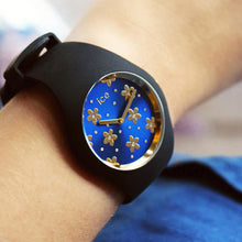 Ice-Watch Ice Flower Dark Blue Medium IW017579 40 mm Damenuhr